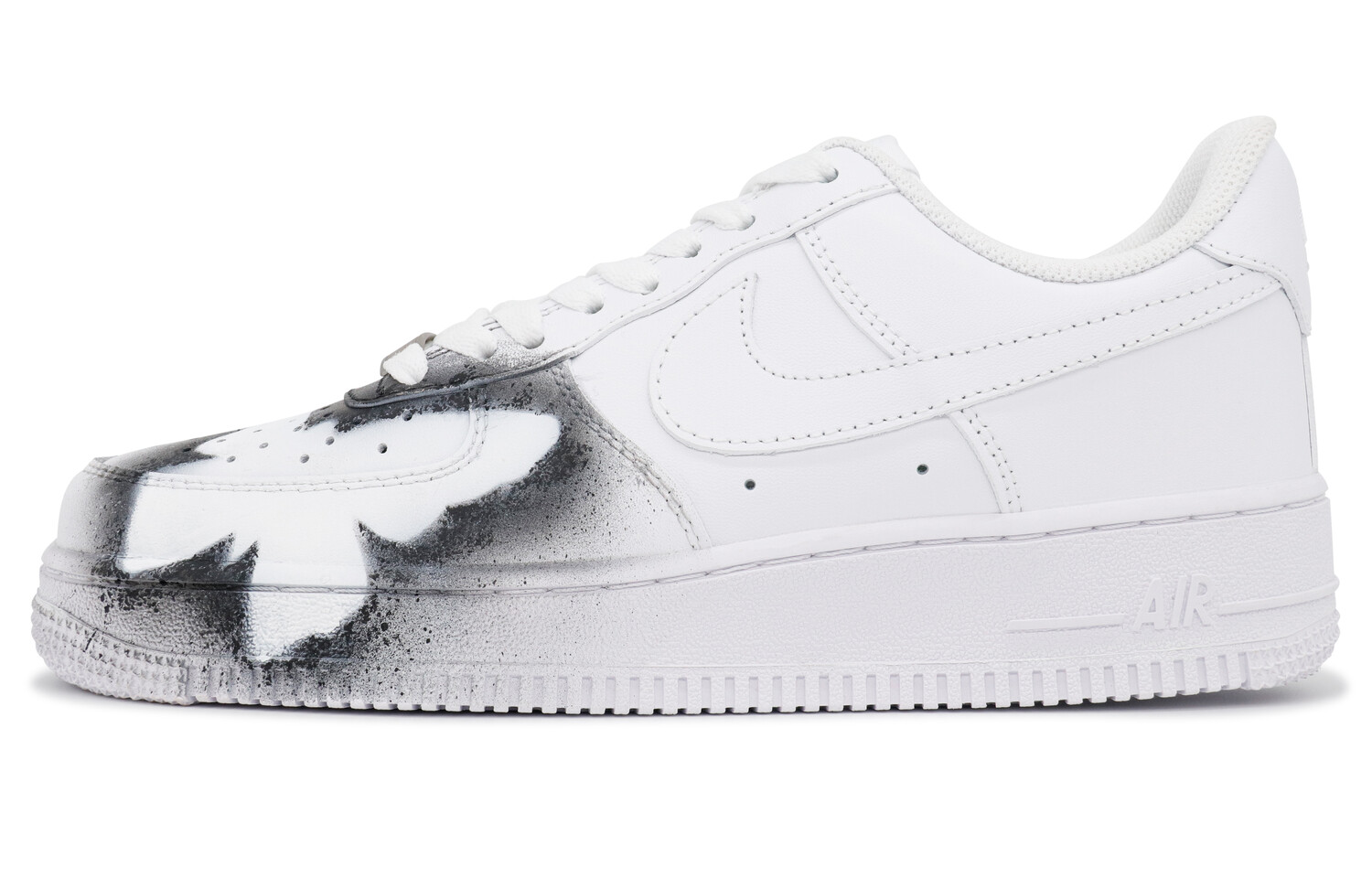 

Кроссовки Nike Air Force 1 Skateboarding Shoes Women's Low-top Black/white, цвет Butterfly shadow flowing light