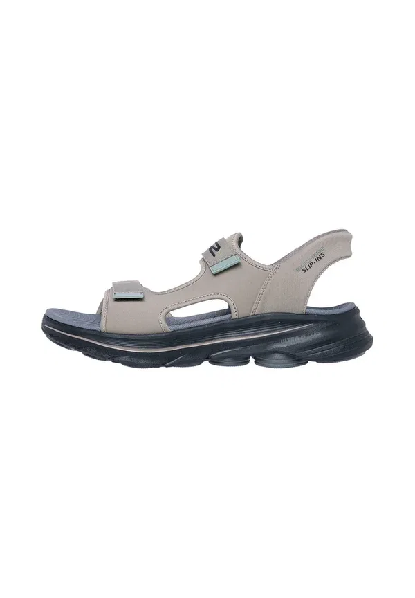 Сандалии мужские slip on с велькро, модель 229361_dktp walking sandals Skechers, темно-серый