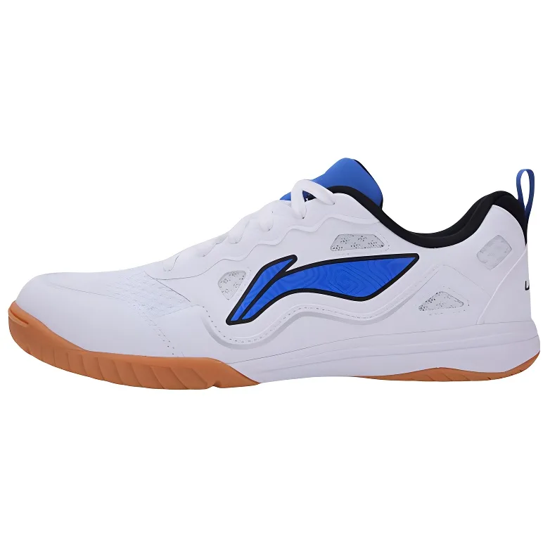 Кроссовки для настольного тенниса Li-Ning Hawkeye 3.0 с противоскользящей, износостойкой и дышащей верхней частью, White Blue+Comes with Socks 1 Pair (Random Color) — фото 3