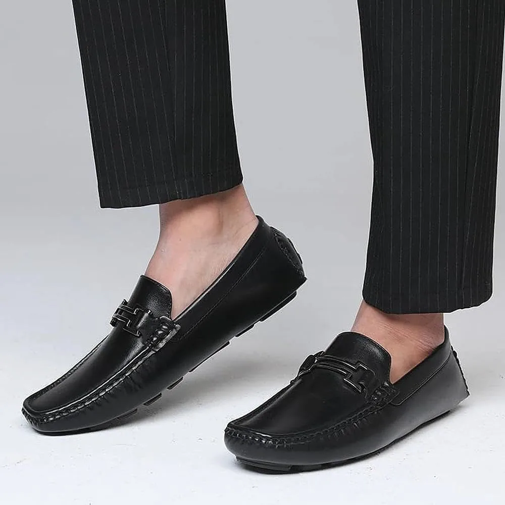 

Мужские повседневные лоферы-мокасины DECARSDZ без шнурков для вождения и для лодки, черный