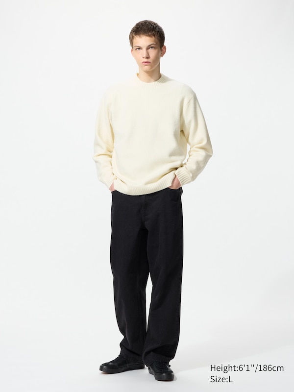 Джемпер Soufflé с круглым вырезом Uniqlo, 01 off white — фото 2