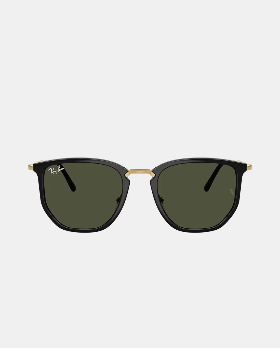 

Геометрические солнцезащитные очки унисекс с инжектированной формой Ray-Ban, черный