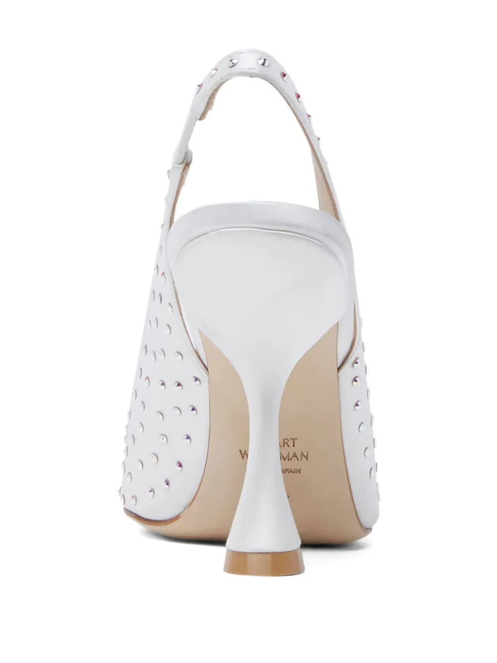 Туфли-лодочки Glam Xcurve на каблуке 100 мм Stuart Weitzman, белый — фото 4