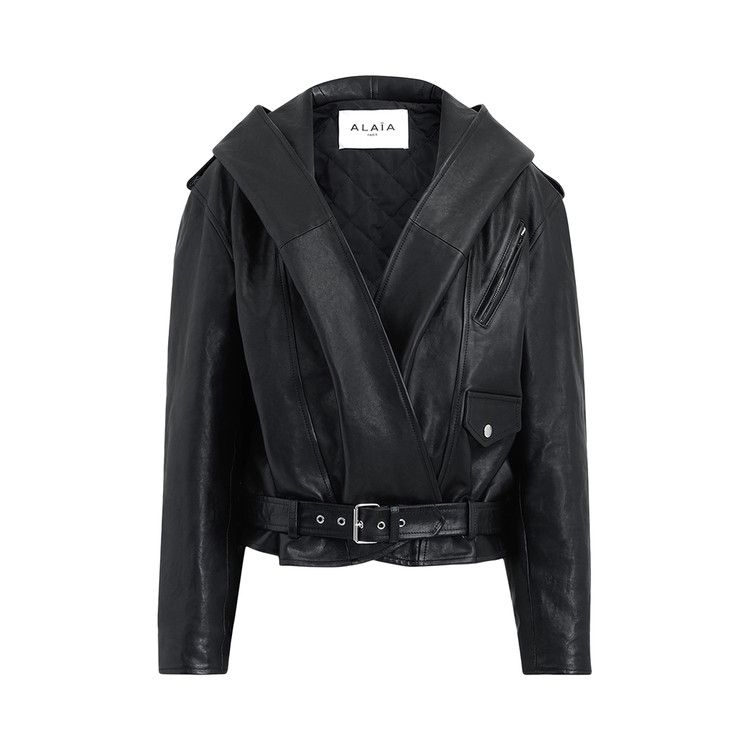 

Куртка Alaïa Hooded Biker 'Noir Alaia'