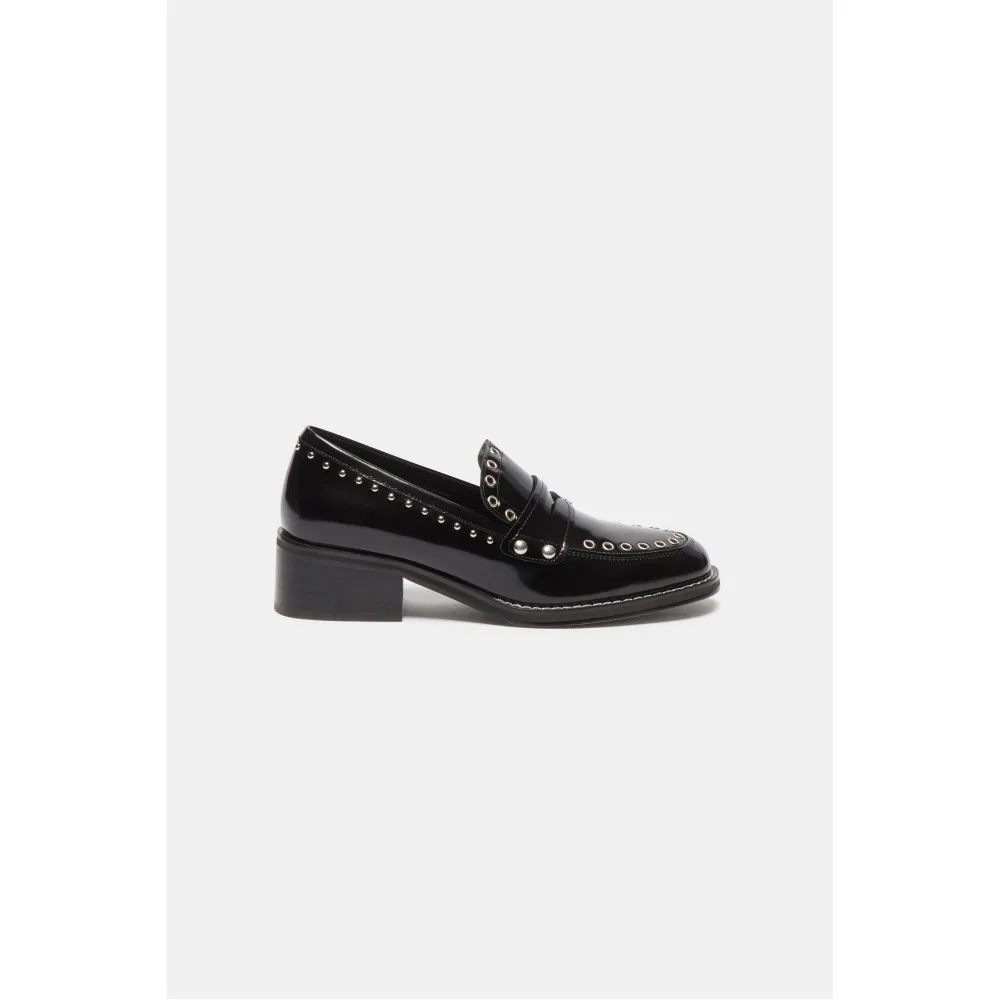 Мужские лоферы Studs чёрного цвета от Suecomma Bonnie — фото 3