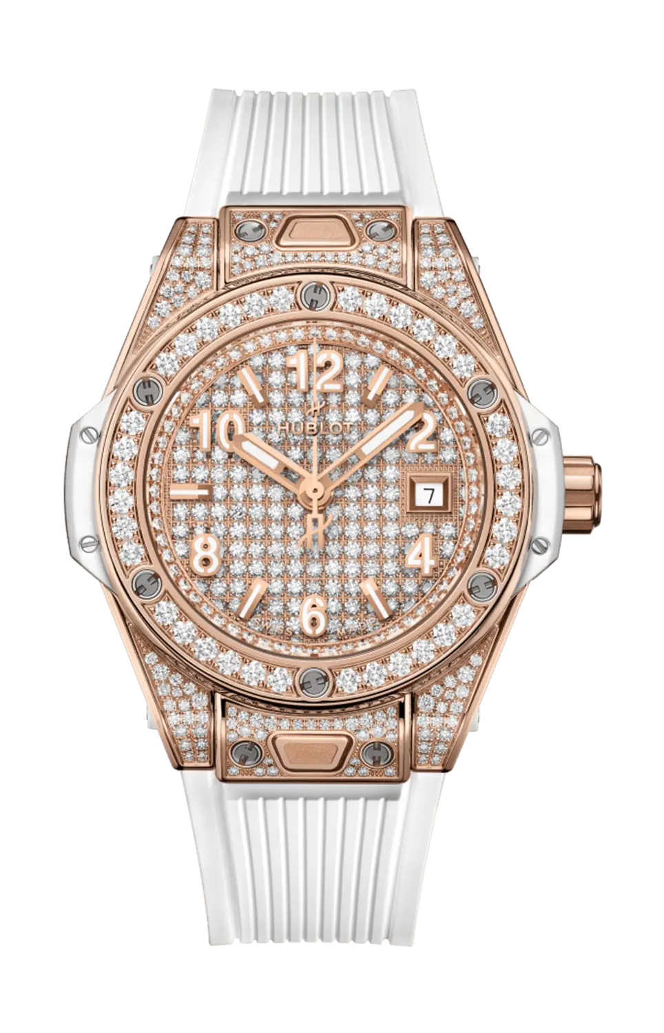 

Часы Hublot Big bang one click king из белого золота 33 мм