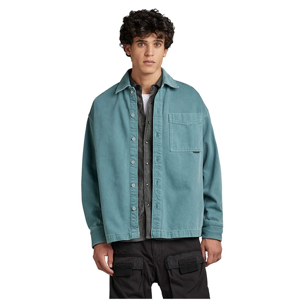 

Рубашка с длинным рукавом G-Star Boxy Fit, зеленый