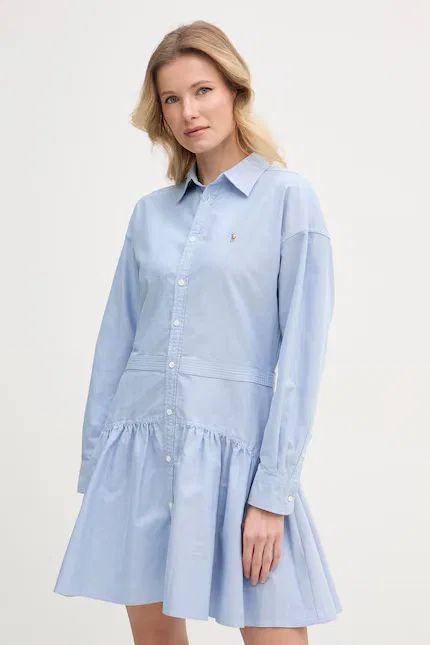 Платье мини косюлье Polo Ralph Lauren, синий