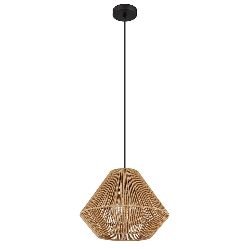 

Подвесной светильник, металл, черный, натуральный цвет, D 35 см. Globo Lighting