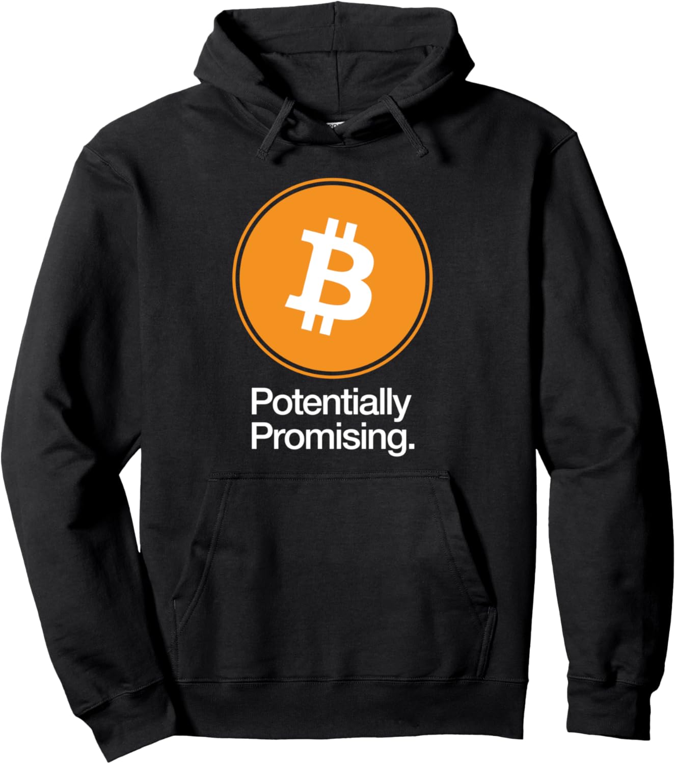 

Потенциально многообещающе. Забавная толстовка с логотипом Bitcoin Cool Cryptocurrency Apparel Emporium, черный