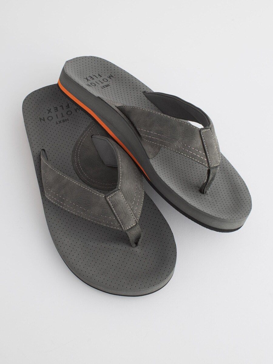 Сандалии с т-образным ремешком Next T-Bar Sandals, темно-серый — фото 3
