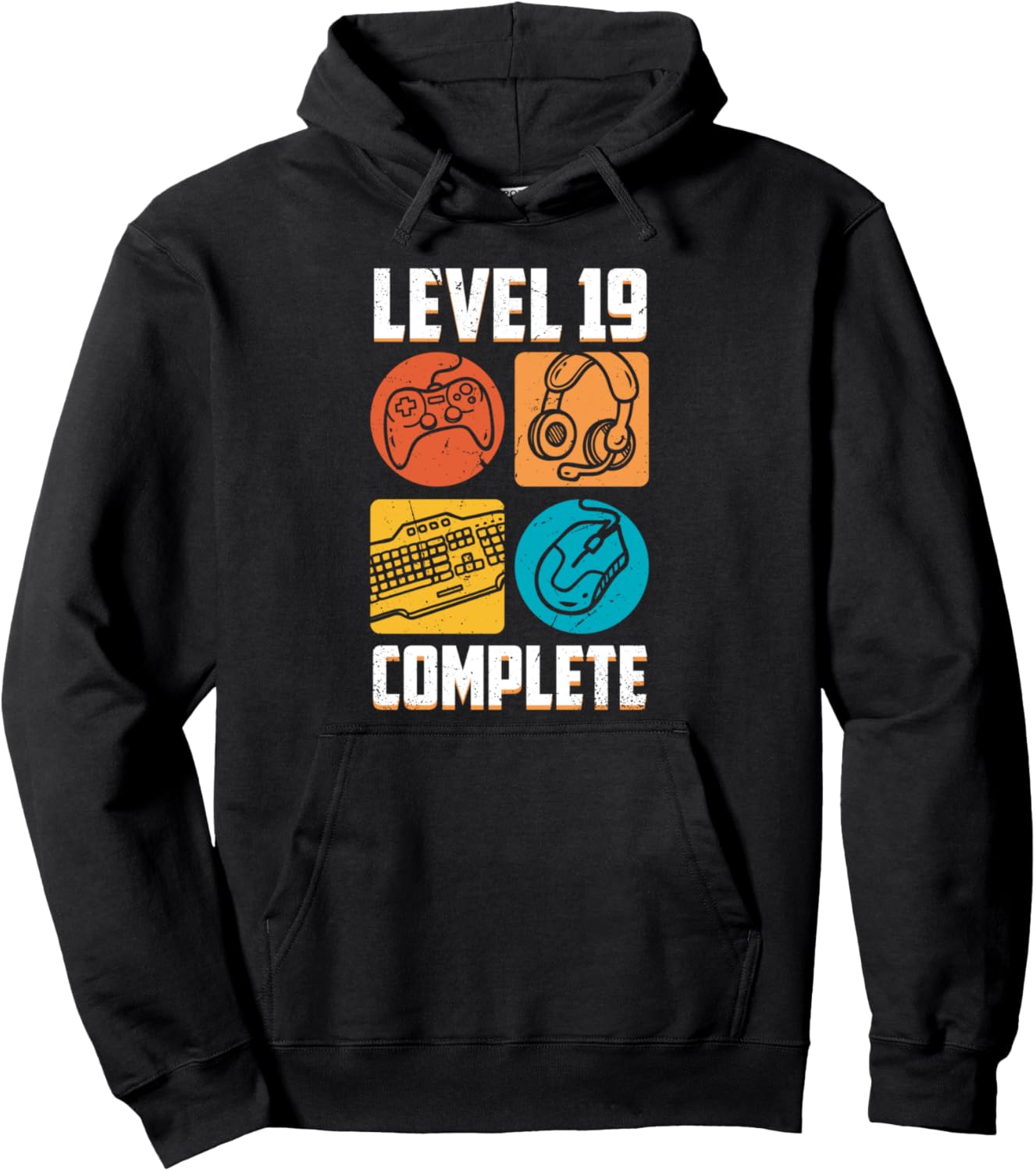 

Толстовка Level 19 Totally Cool Video Gamer для мальчика на 19-летие Cool Birthday Gamer Designs, черный