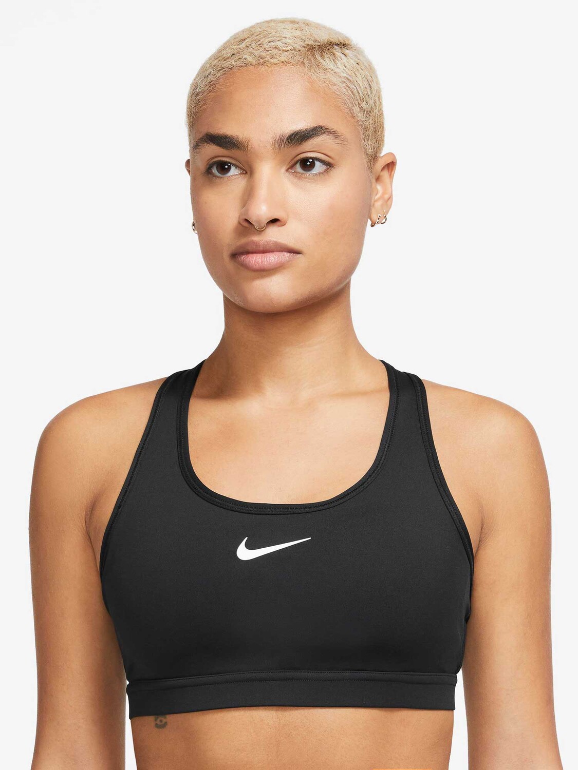 

Спортивный бюстгальтер Nike W NK SWSH MED SPT BRA, черный