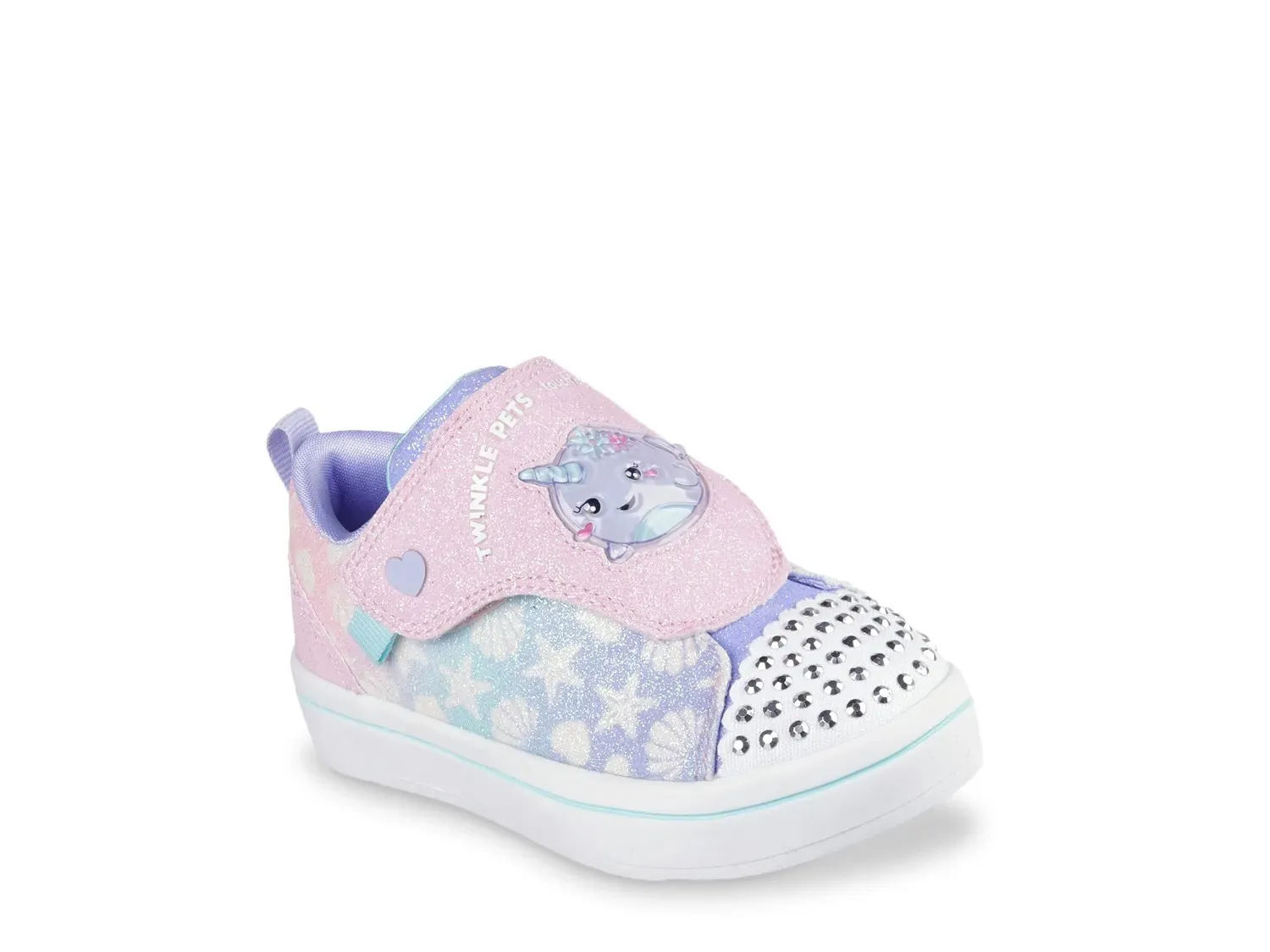 

Кроссовки со светящейся надписью «Twinkle Toes» от Skechers Twi-Lites Twinkle Pets — детские, фиолетовые