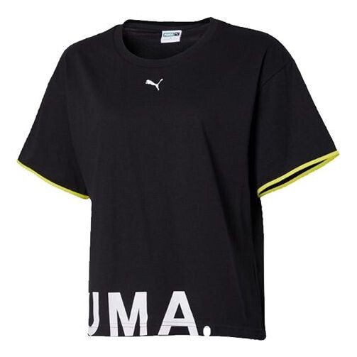 

Футболка chase printing round-neck black Puma, черный