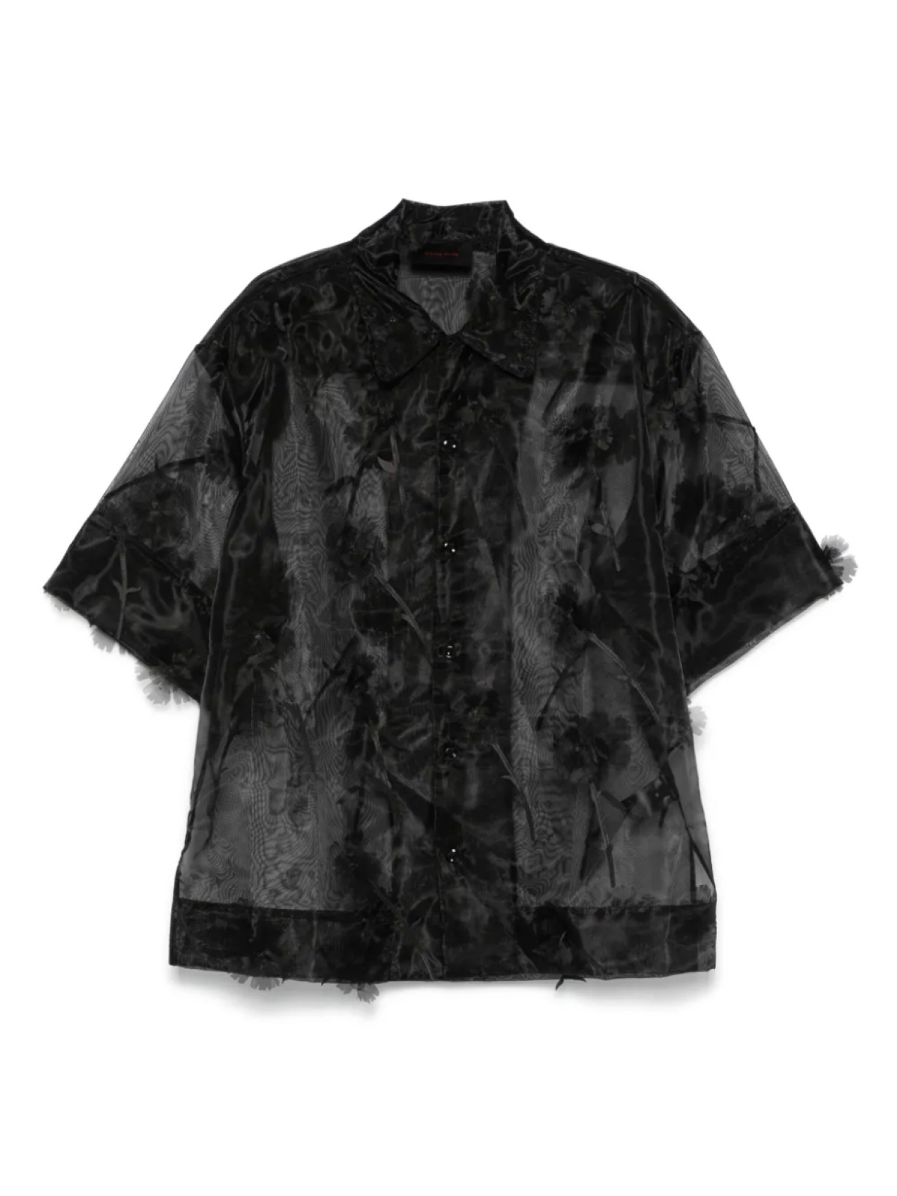

Прозрачная рубашка Simone Rocha, черный