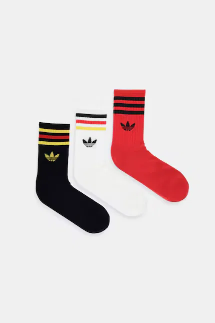 Носки 3 шт с узором Adidas Originals, красный