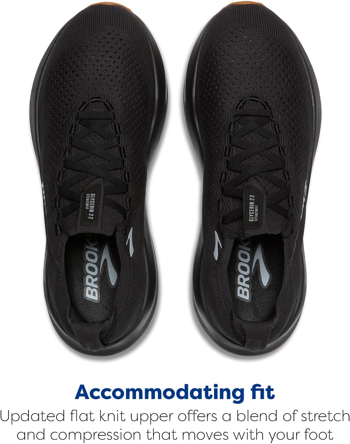 Мужские кроссовки Brooks Glycerin Stealthfit 22 нейтральные для бега, черный — фото 4