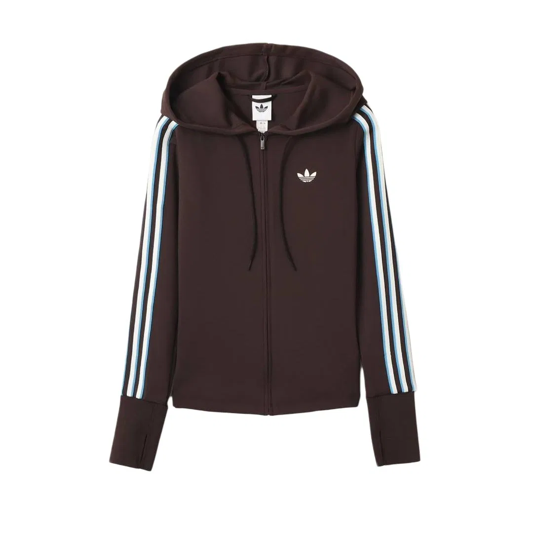 Худи лого полосатое Adidas Originals, Aurora Coffee