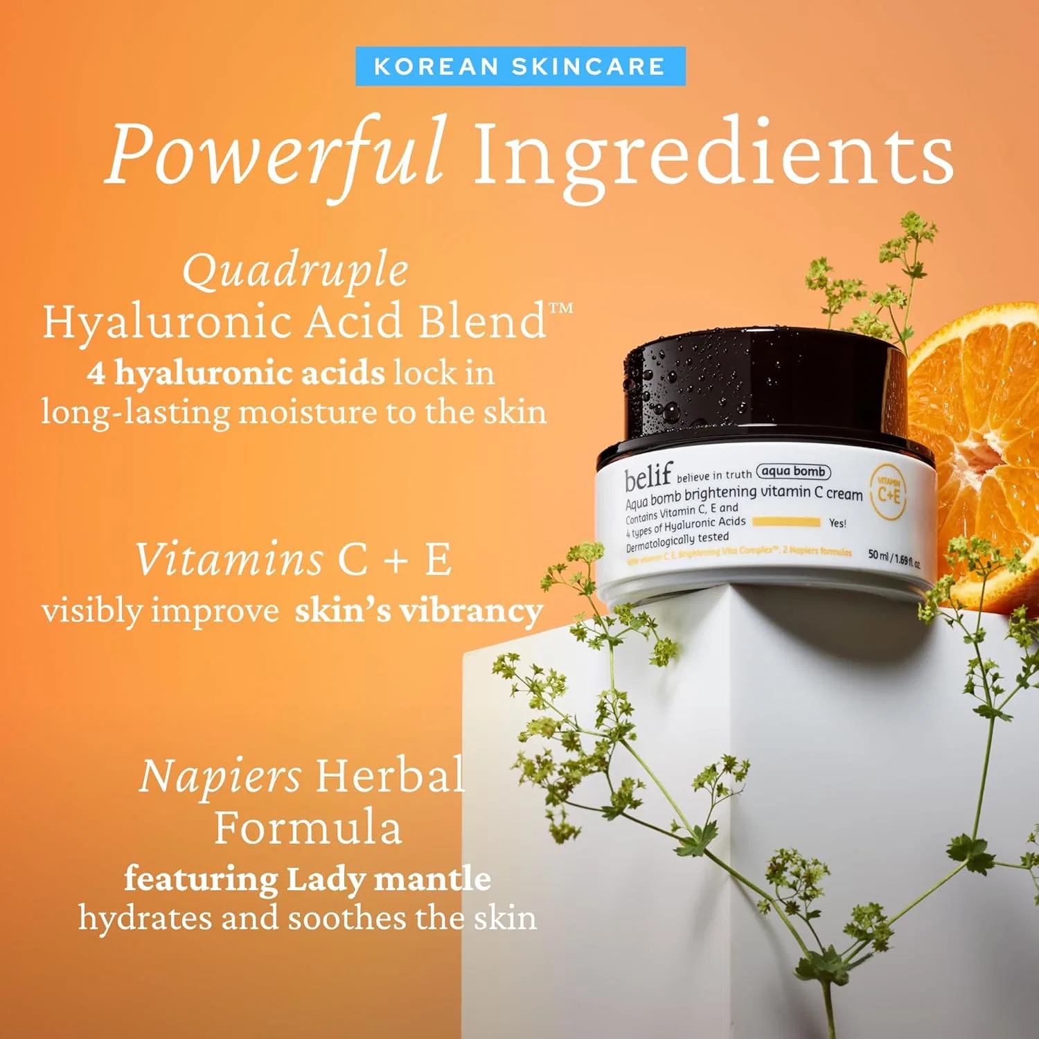 Крем для лица belif — Увлажняющий «Aqua Bomb Brightening Vitamin C» от — фото 3