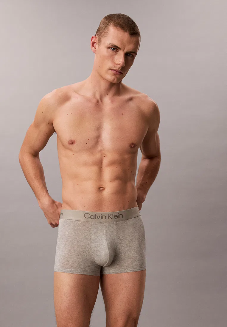 Трусы, 3 штуки, Ultra Soft, Calvin Klein, черный/серый — фото 2