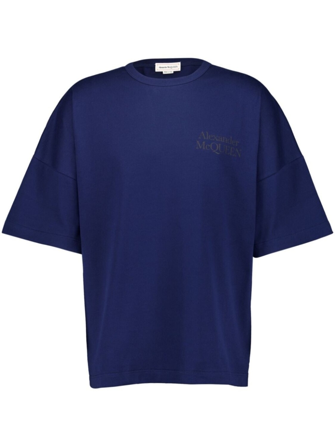 

Alexander McQueen футболка с логотипом, синий