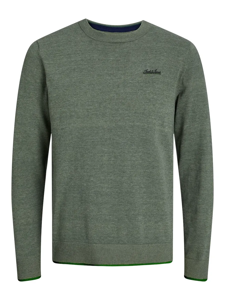 

Свитер с круглым вырезом Jack & Jones "JJBRANDY KNIT CREW NECK", зеленый