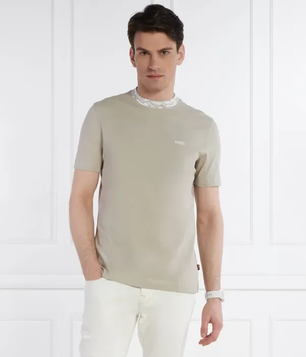 Футболка Te_Ocean_detailed regular fit Boss Orange, бежевый — фото 3
