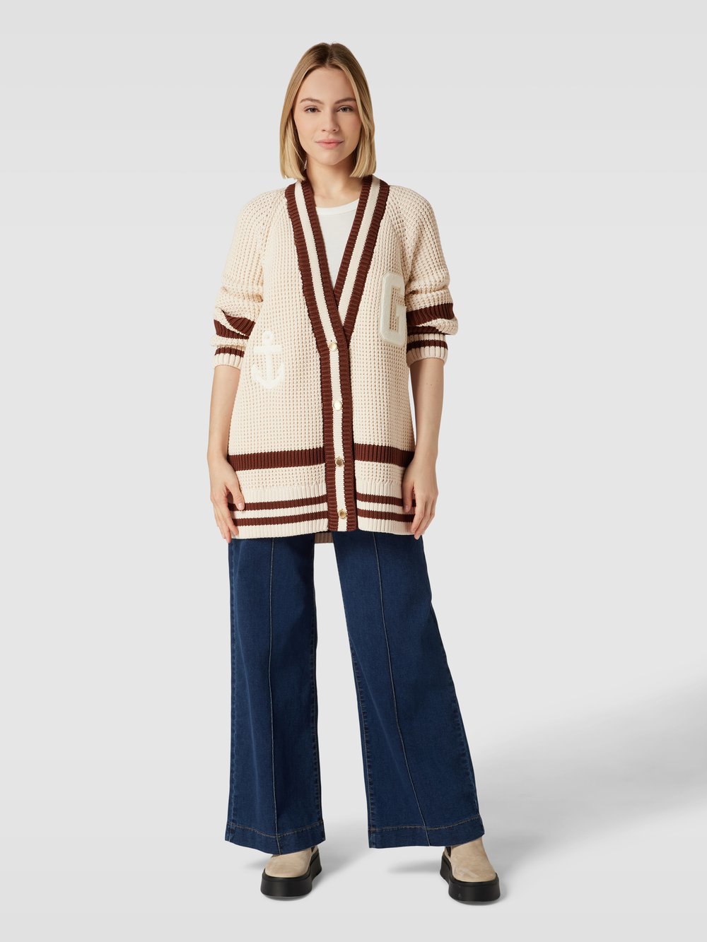 

Кардиган с нашивками Gant, белый