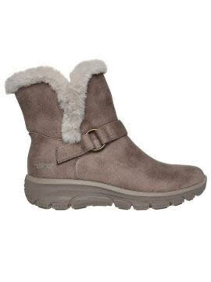 Ботинки женские Skechers зимние с мехом, коричневый