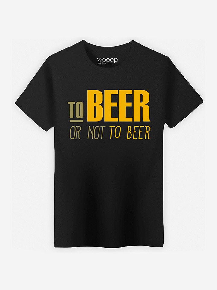 

Футболка To Beer or not to Beer WOOOP, черный