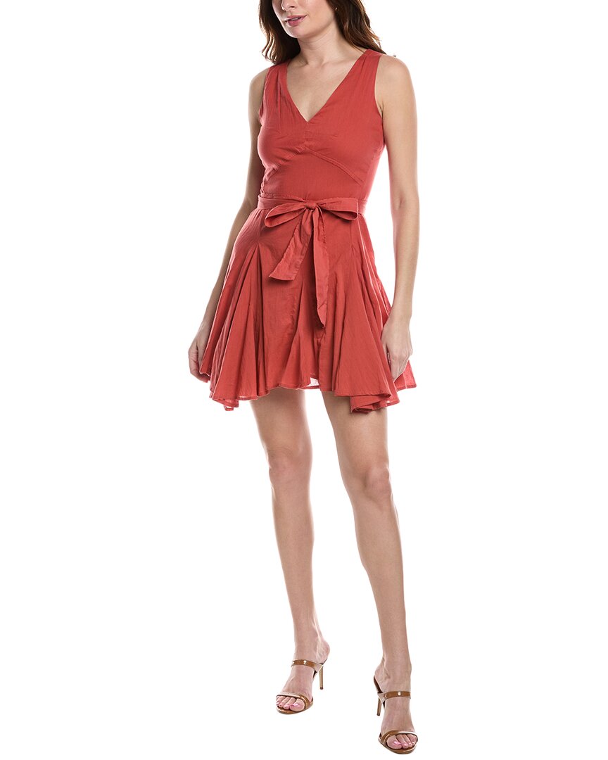 

Мини-платье Rebecca Taylor Voile Godet, красный