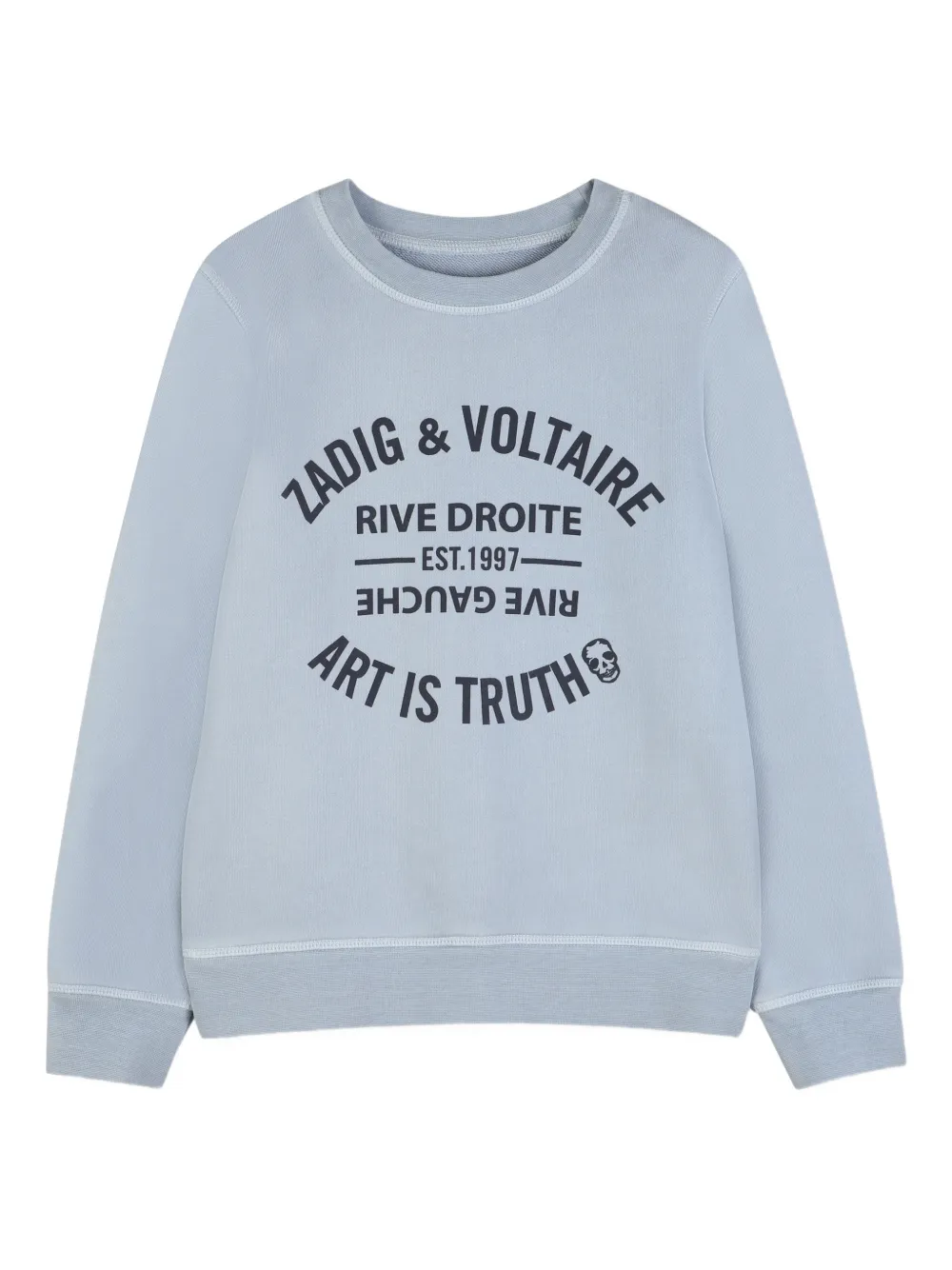 Толстовка с круглым вырезом Zadig & Voltaire Kids, синий