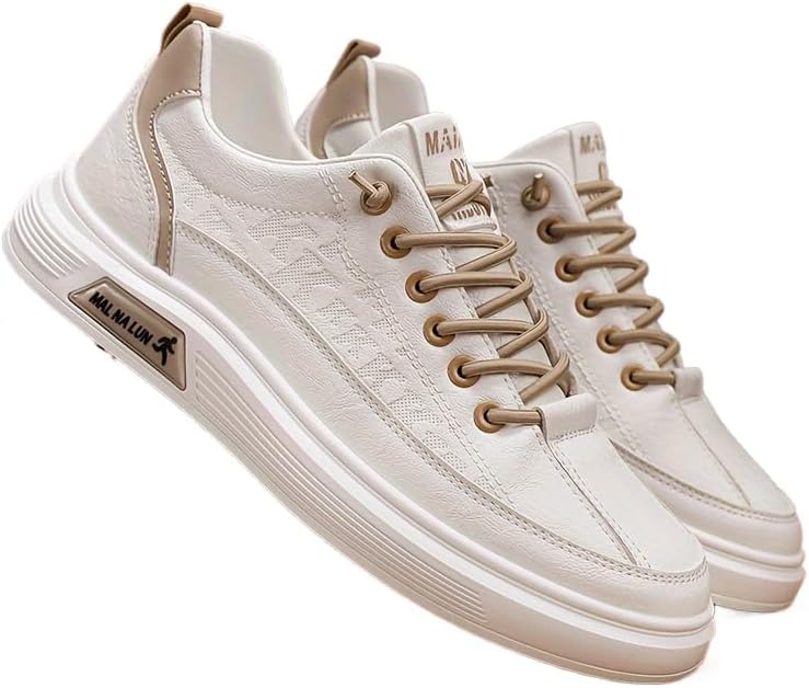 

Мужские повседневные кроссовки FmShi с шнуровкой для скейтборда, удобные и нескользящие, подходят для прогулок по кампусу, хаки