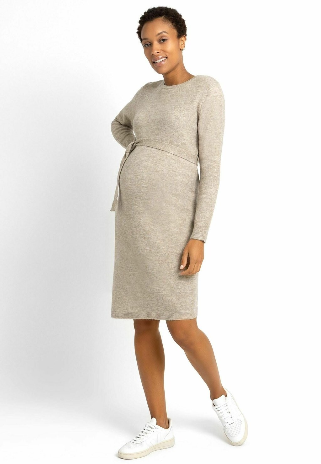 

Вязаное платье CREW NECK MATERNITY REGULAR FIT JoJo Maman Bébé, бежевый