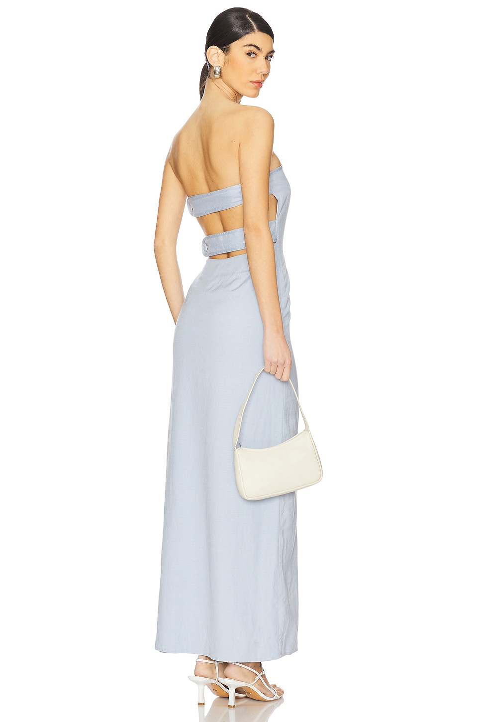 

Платье без бретелек с вставкой на спине Romy La Porte, cashmere blue