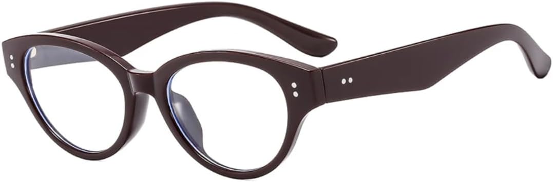 

Солнцезащитные очки с защитой от УФ-излучения UV400 | Маленькая оправа "кошачий глаз" | Линзы конфетных цветов для занятий спортом на открытом воздухе и вождения DSVIGF, Brown Clear