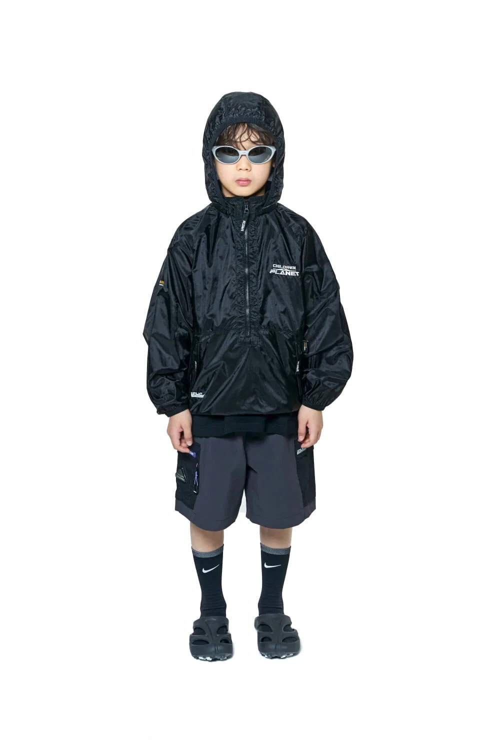Детские чёрные активные шорты Zeta Active Uniform от Children Of Planet — фото 2