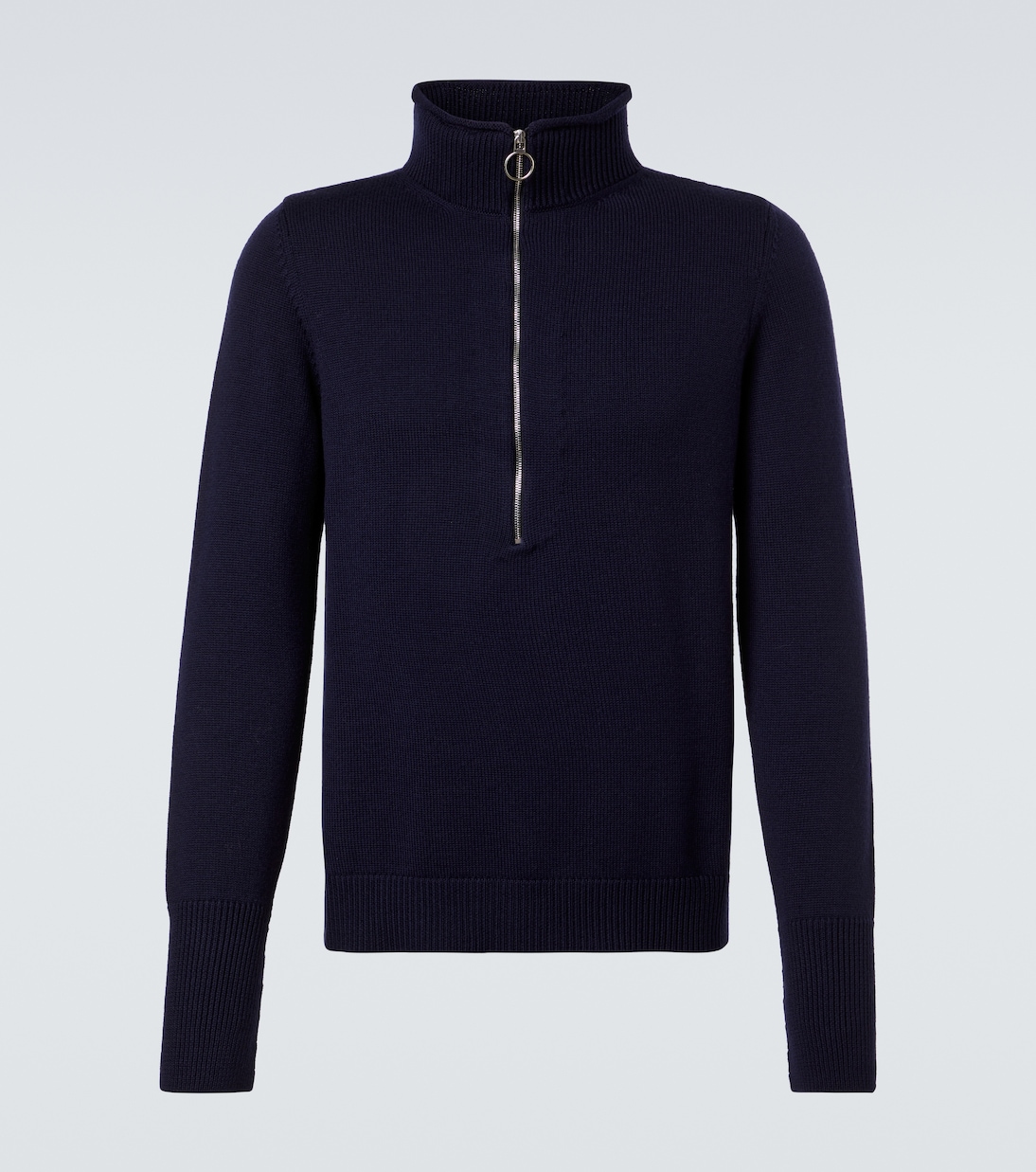 

Шерстяной свитер с высоким воротом Plan C, Dark Blue