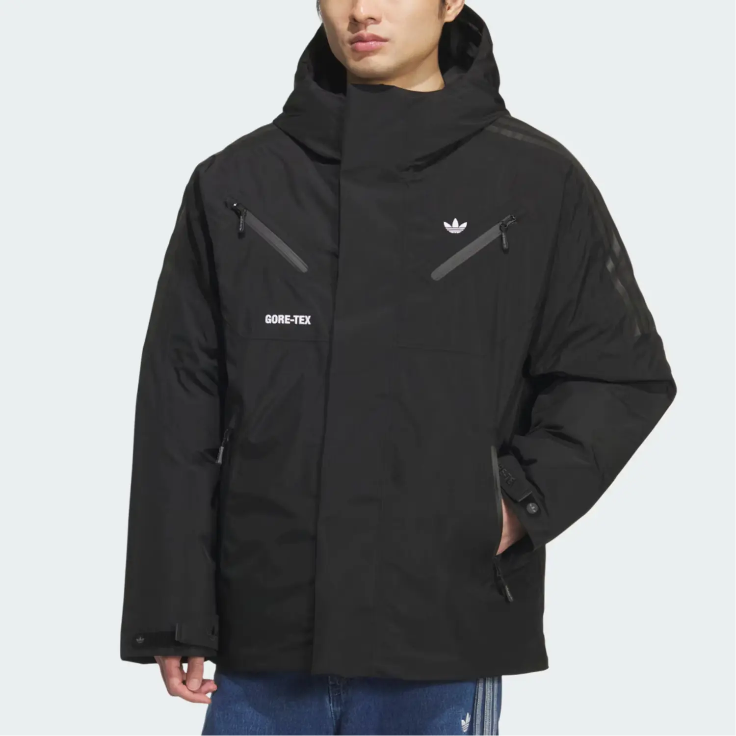 Пуховик Down Jacket мужской Adidas Originals, черный — фото 3