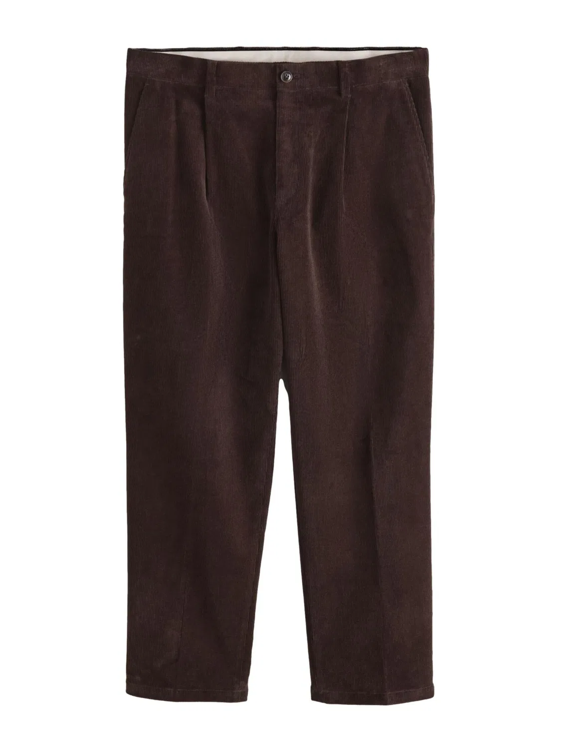 Свободные брюки со складками спереди Next, Dark Brown