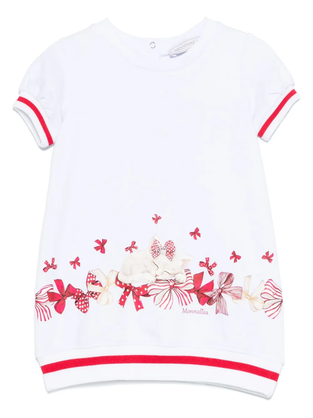 

Платье с принтом Monnalisa, белый