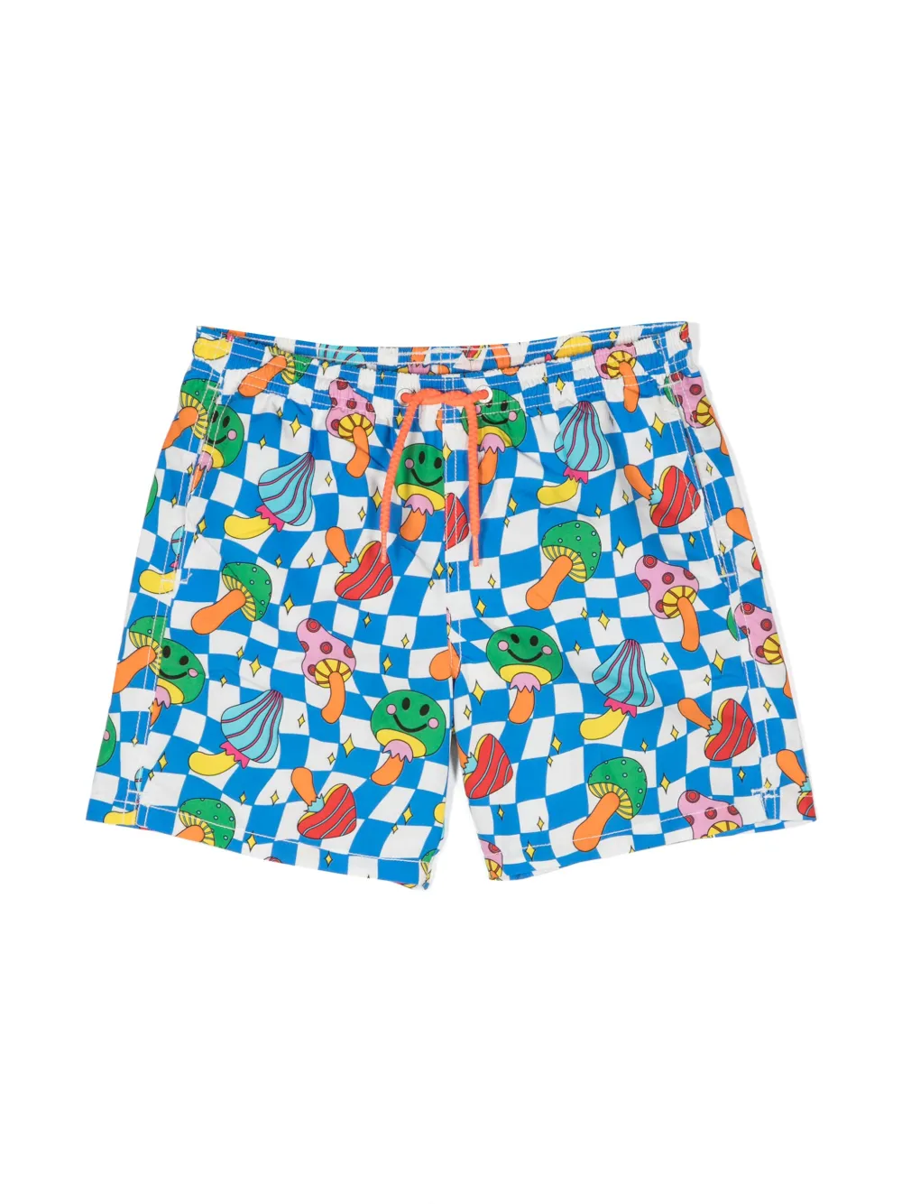 

Плавки-шорты Mushroom Friend MC2 Saint Barth Kids, синий