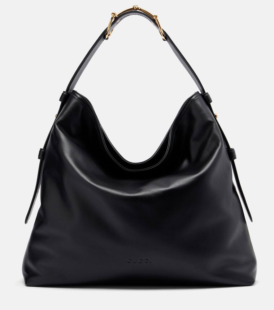 

Бага Beatriz большая кожаная сумка через плечо Gucci, Black