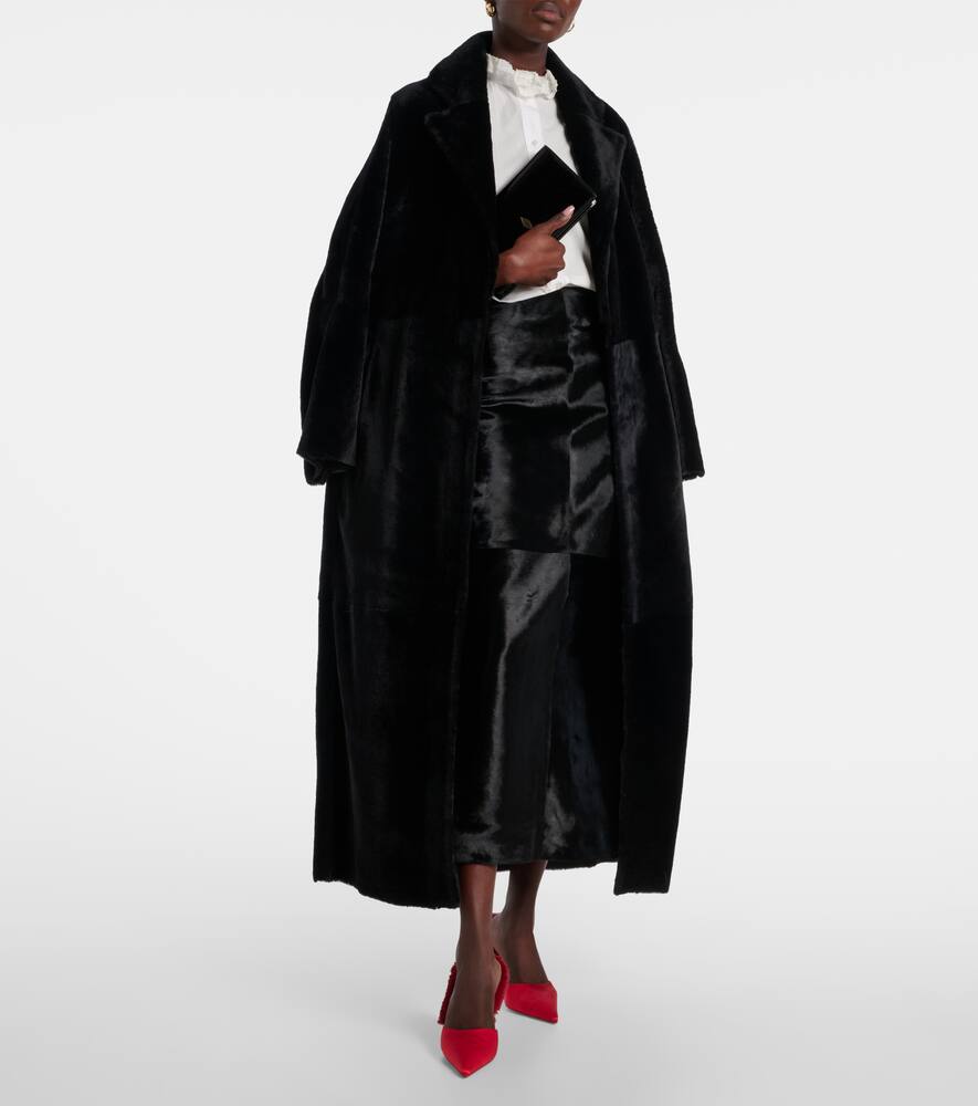 Туфли-мюли Km Fur 85 из сатина креп Christian Louboutin, Loubi/Fever/Lin Loubi — фото 3