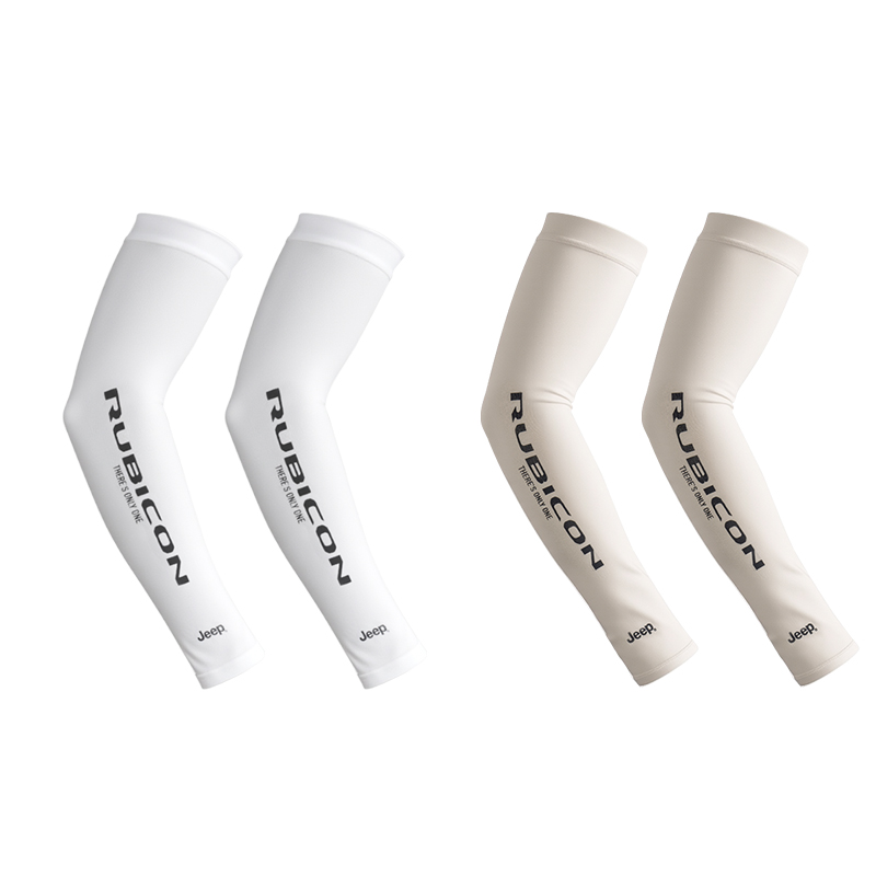 

Jeep Унисекс солнцезащитные рукава из полиамида белого цвета