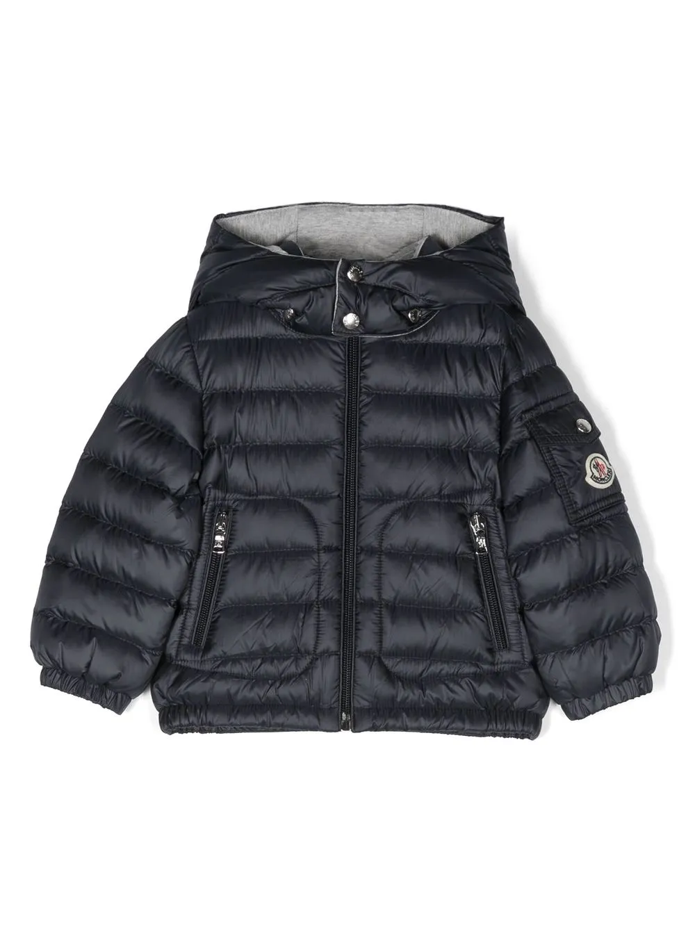 

Пуховик Lauros с нашивкой-логотипом Moncler Enfant, синий