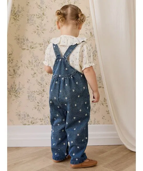 Комбинезон-денім Josie Floral Denim, синий — фото 4
