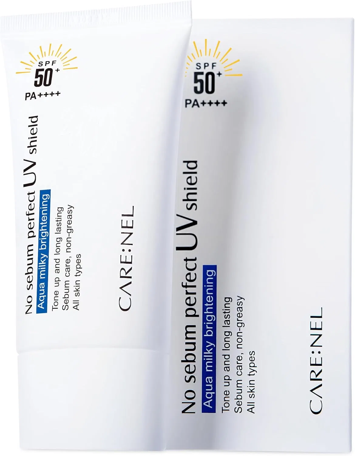 Солнцезащитный крем для лица CARE:NEL No Sebum Perfect UV Shield SPF50+ PA+++, 50 мл