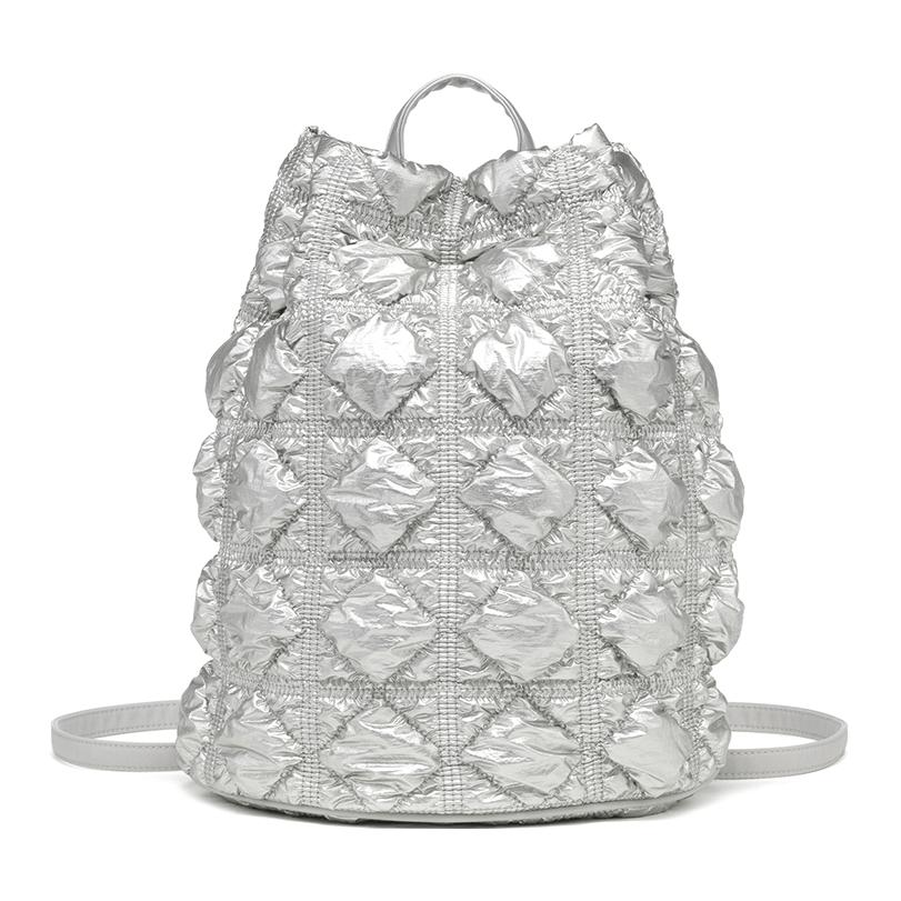 

CARLYN Женский нейлоновый рюкзак серебристый, Silver